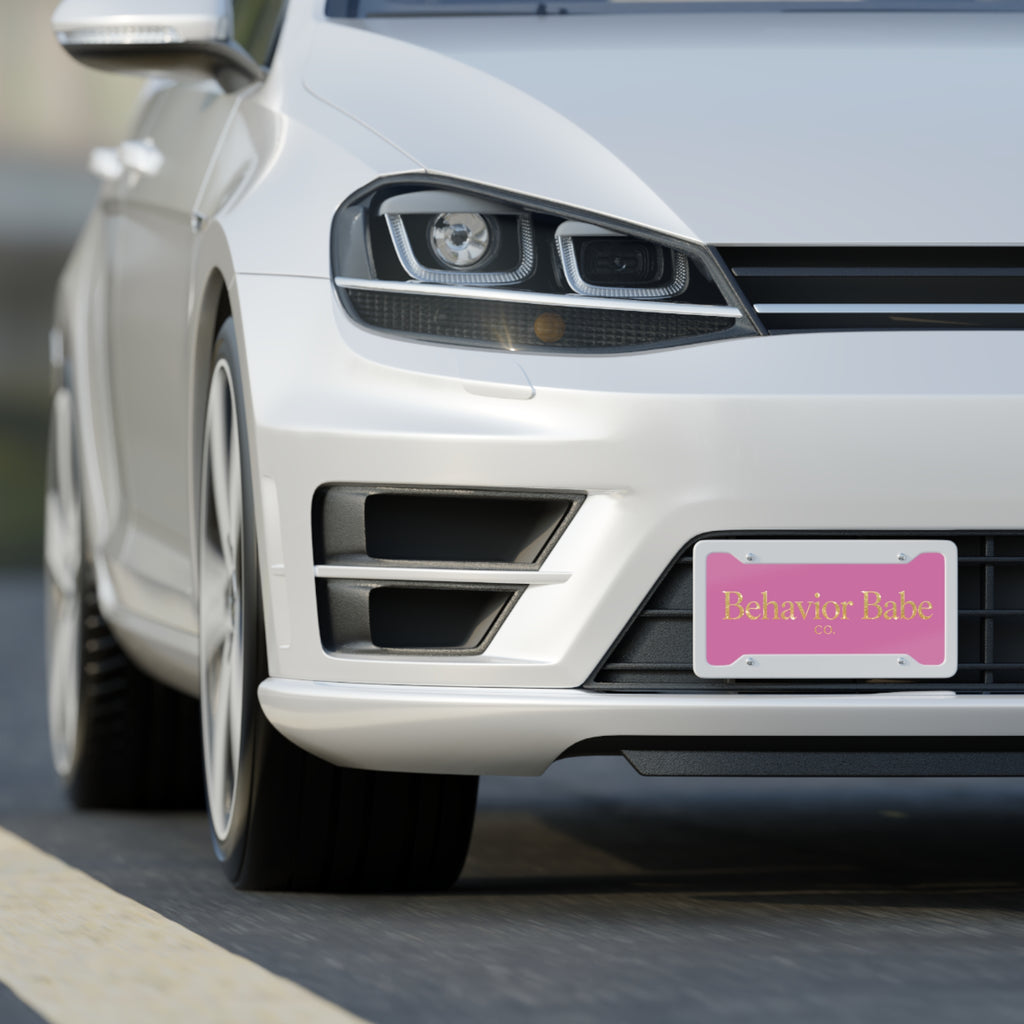 IT Girl Behavior Babe Co. License Plate