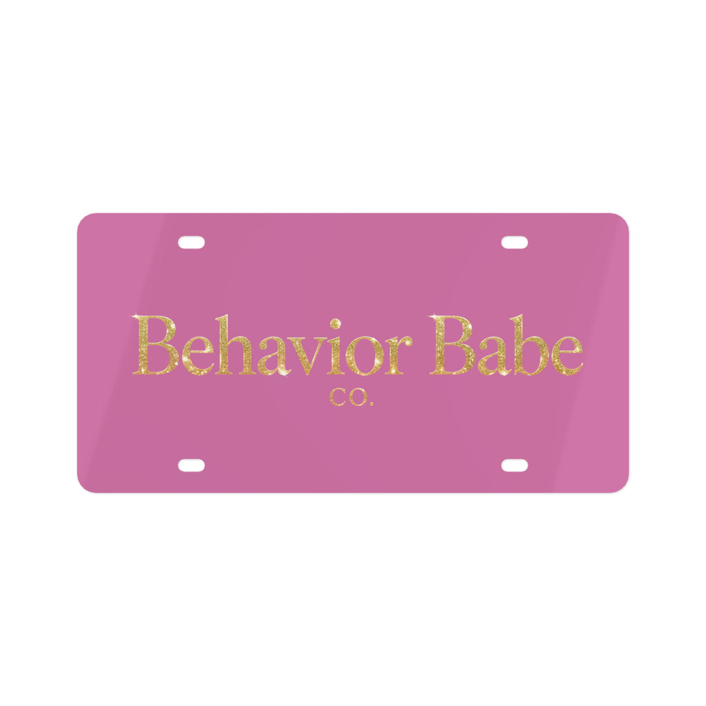 IT Girl Behavior Babe Co. License Plate
